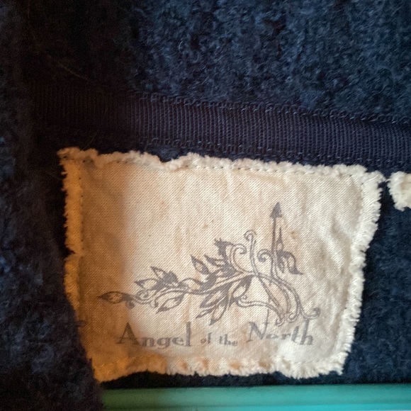 Angel of the North (Anthro) wool blend cowl neck sweater with button sides XS - Picture 9 of 16